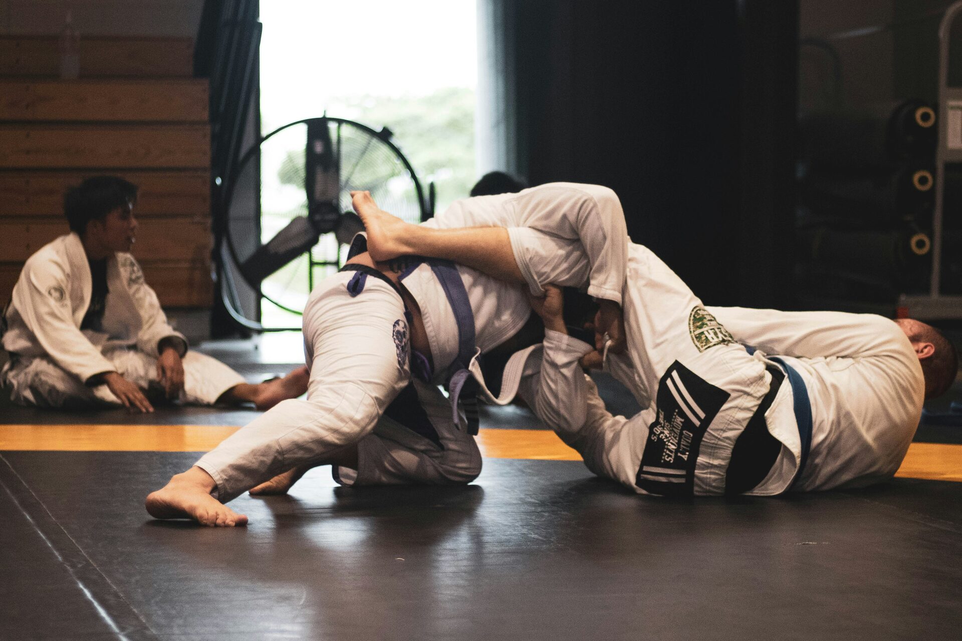 BJJ harjoittelu salilla